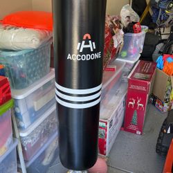 Accodone Punching bag with stand ,Freestanding Punching Bag with Suction Cup Base for Adult Youth
