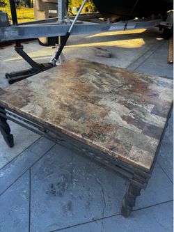 Heavy Duty Wrought Iron Coffee Table