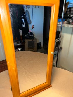 Lori griener wood double sided Mirror jewelry box