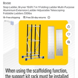 Scaffolding Platform, Work with 7 in 1 Multi-Purpose