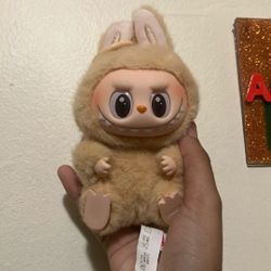 Pop Mart Labubu Plush – Authentic Tan/Orange, Tags Attached 