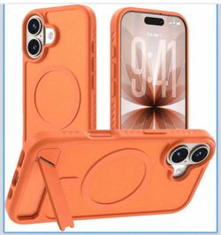 Magnetic for iPhone 17 Case with Stand, Compatible with MagSafe, Invisible Adjustable Kickstand,Military Grade Shockproof,Phone Case for iPhone 17,Ora