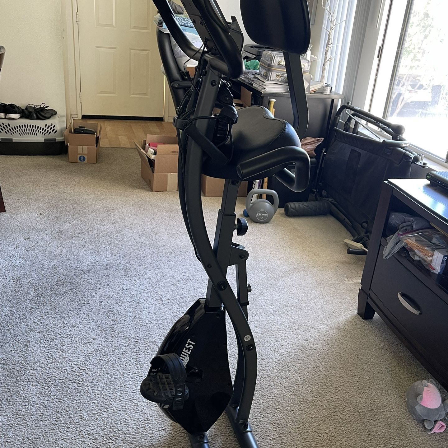 Fitquest Black/Graphite Color Stationary Exercise Bike 