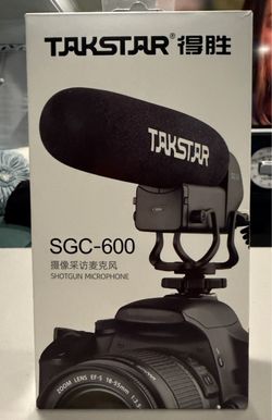TAKSTAR SGC-600 Super-Cardioid Photography Interview Recording Microphones MIC for DSLR Camera DSLR DV Camcorders and Andoid Smartphone w 3.5mm Audio 