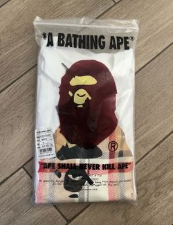 Bape shirt white Burberry