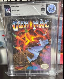 SEALED NEW Gun-Nac NES Sealed WATA 9.4 Graded Nintendo Grail