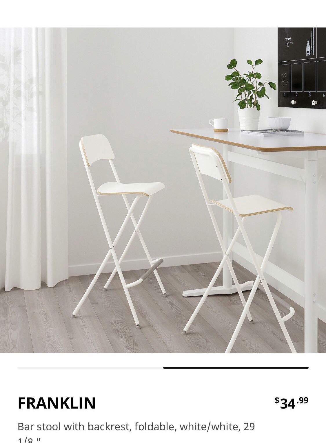 IKEA High Top Chairs/Bar Stools