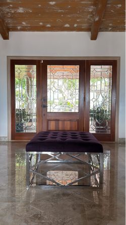 Z Gallerie- Modern Tufted Ottoman