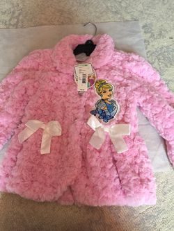 Girls Cinderella pink jacket brand new size 5