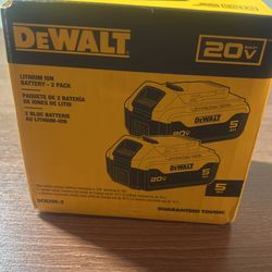 Battery Dewalt 2 Pack 5ah
