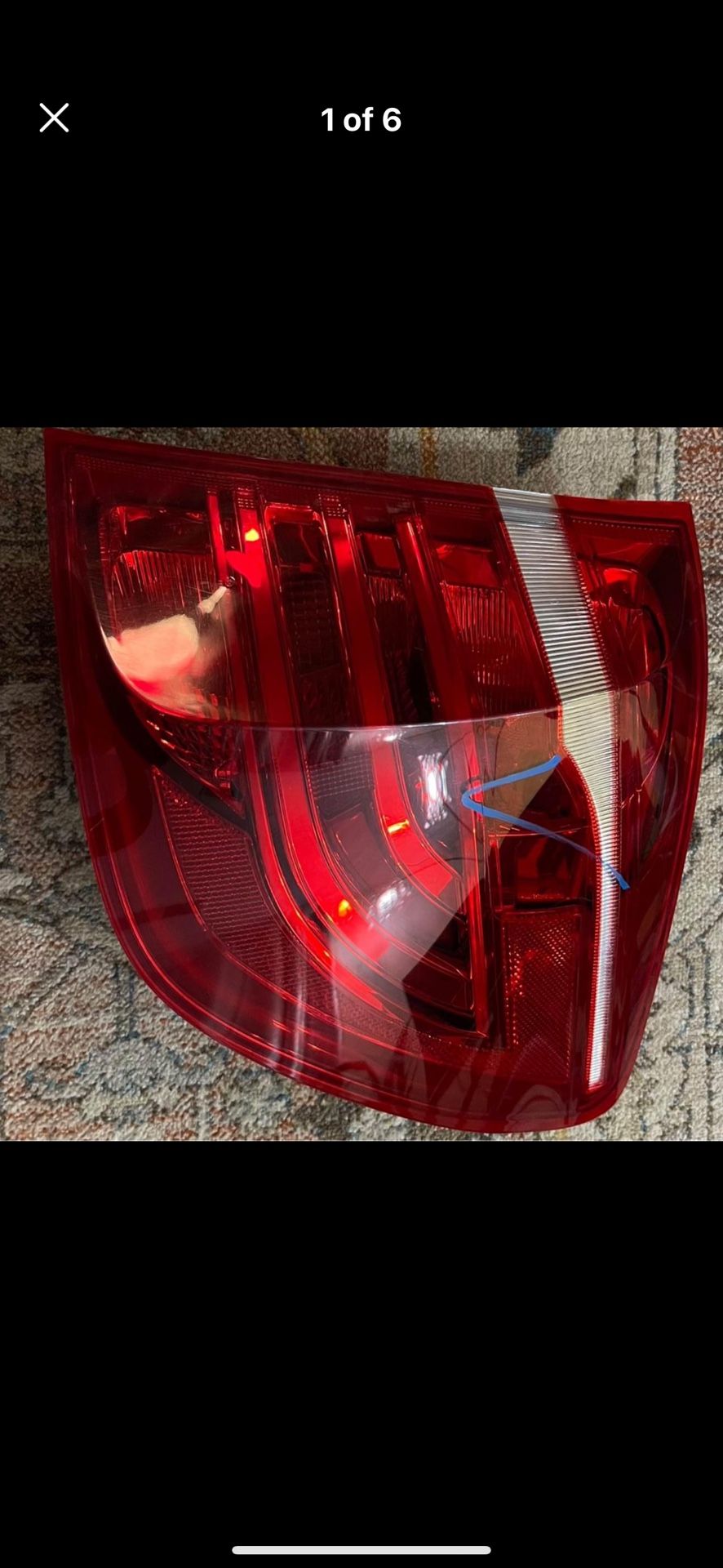 11-14 BMW X3 Rear Right Passenger Side Outer Taillight Light Lamp Lens OEM