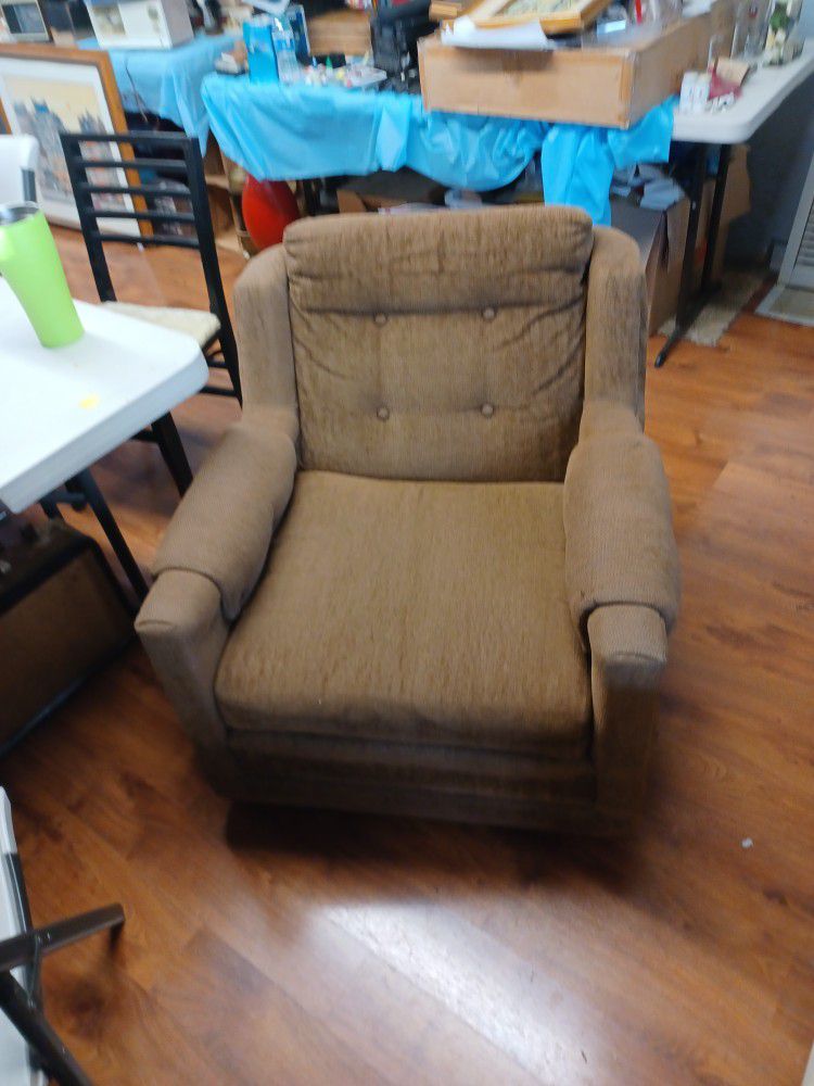 2 Brown Comfortable 70's Chairs
