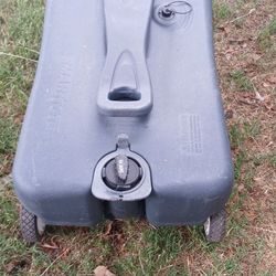 RV waste transfer tank, clean.