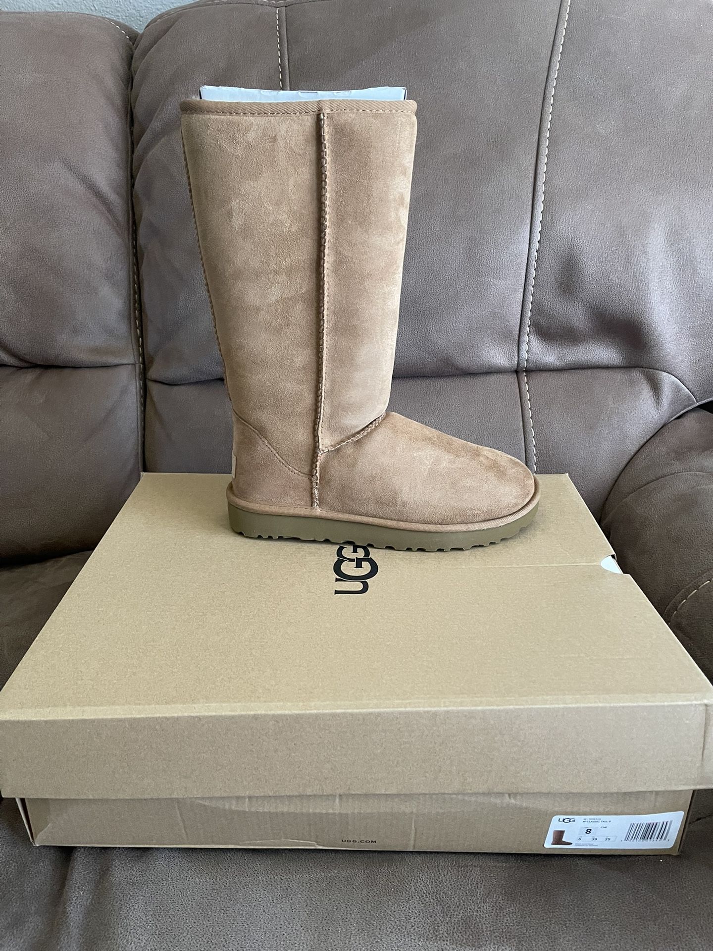 UGG Classic Tall Chestnut Size 8.