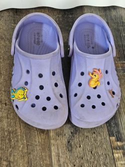 Purple mermaid crocs size 11