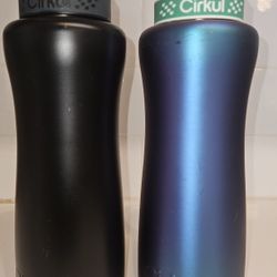Cirkul Stainless Steel Water Bottle Lot Black Blue Insulated Sip Compatible