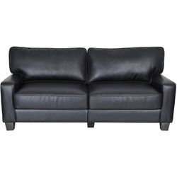 Black leather Sofa NEW In BOX