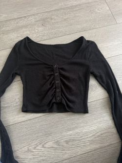 Black button top