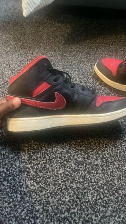 Red and black air Jordan’s
