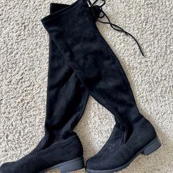 🖤Lace-Up Suede Knee-High Boots – Fall/Winter Staple! 🍂🖤