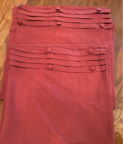 40” x 83” rust color curtains