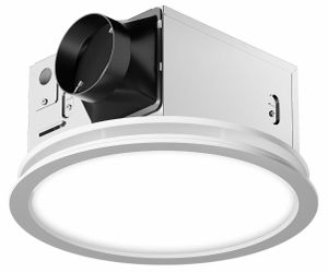 Bathroom Exhaust Fan With Light,130 CFM 47W 1100LM Ceiling Mount Shower Ventilation Exhaust Fan, 1.5Sones Bathroom Vent Fan With Light, Fan LED Light 
