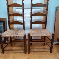 Antique Ladderback Chairs 