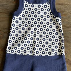 New Gymboree Dress Girls Sz 5 Navy Blue 