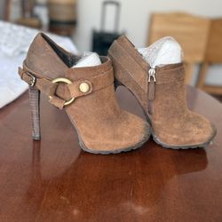 High Heel Harness Ankle Booties