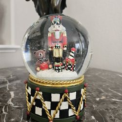 Mackenzie Childs Musical Snow Globe 