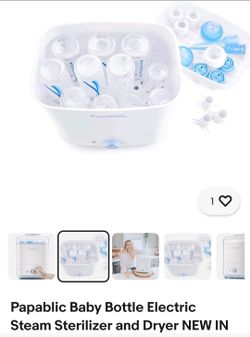 Baby bottle sterilizer steamer
