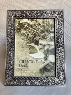 Vintage 5x7 Chestnut Lane Ornate Silver Picture Frame
