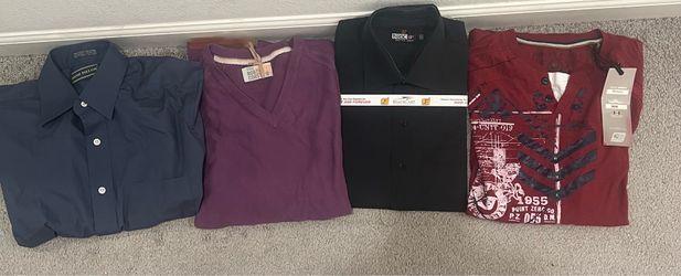 Men’s shirts assorted 4 pieces size medium