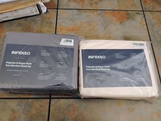 Brand new bed sheets queen size 1 for 10 or 2 for 15