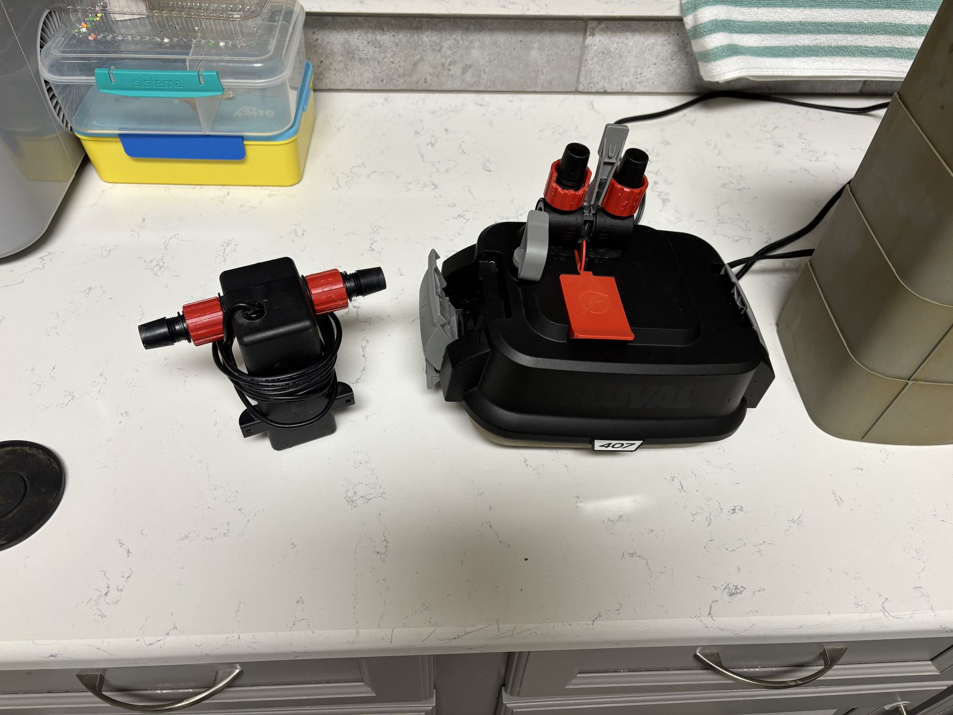 Fluval 407 filter and UVC in-line clarifier