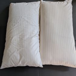Pillows King And Pillow Covers NEW Never Used Displayed On Bed Only