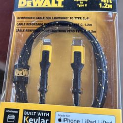Dewalt Lightning To C Charging Cable! $15 Or 2 For $20