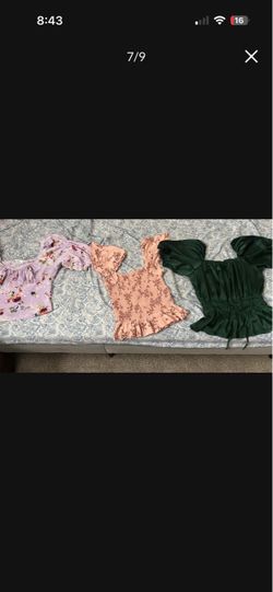 4 all women's short new women tops M and one L all are together only