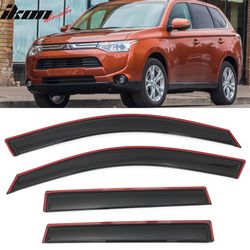 Fits 2014-2021 Mitsubishi Outlander Window Visors In-Channel Rain Guard Deflector