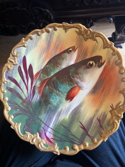 Limoge  vintage plate handmade  collectibles item