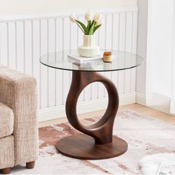 Glass Round Side/ Coffee Table