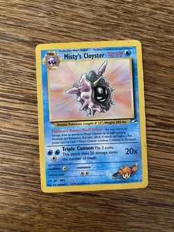 Misty’s cloyster Pokemon Card