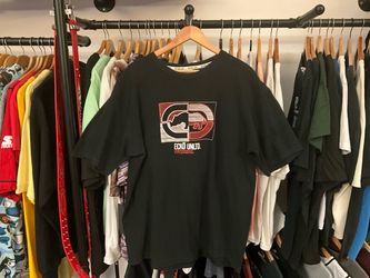 Vintage Ecko Unltd Rhino Graphic Tee Black Y2K Streetwear Size XL