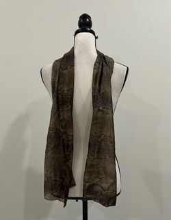 Snake Print Metallic Scarf