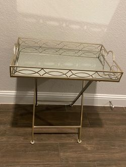 Mirrored Side Table