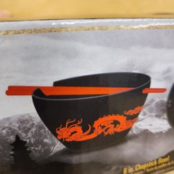  Bioworld Mulan Dragon Ramen Noodle Bowl With Chopsticks