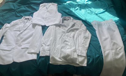 White 3 piece suit Boys Size 10