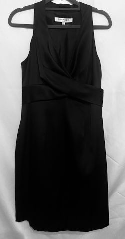 Party Satin Black Dress