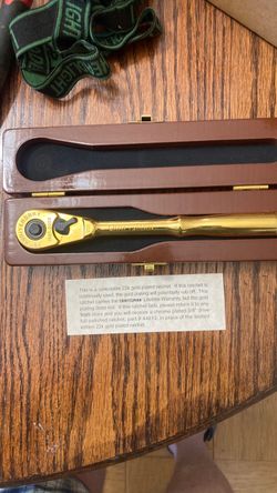 22k gold plated craftsman ratchet