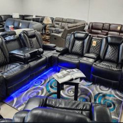 Living Room Set 3pc Power Recliner 